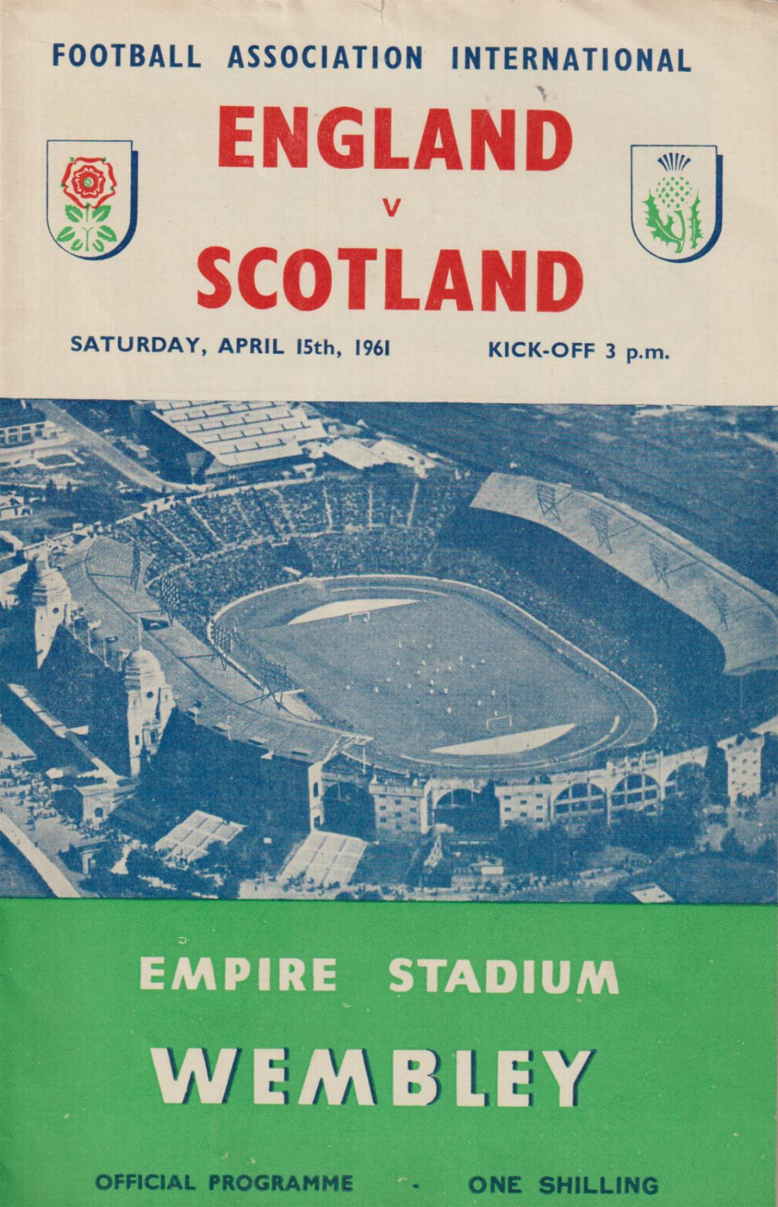 1961 - ENGLAND v SCOTLAND